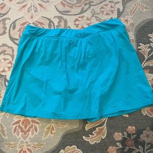 Lands' End Turquoise swim skort